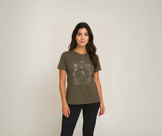 Camiseta Oversize Mística “Vintage Washed” de Algodón Pesado