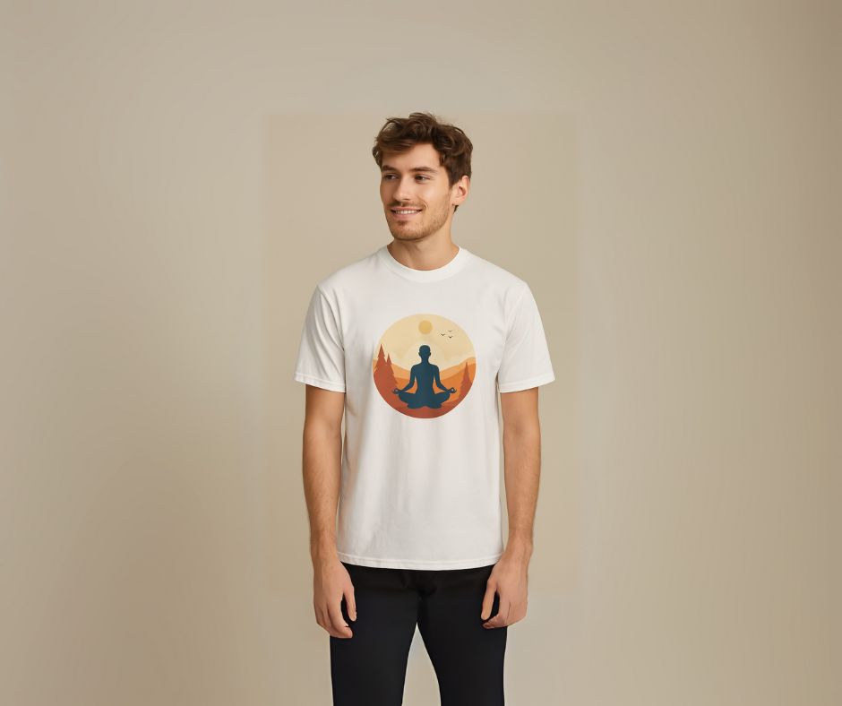 Camiseta Unisex Orgánica “Meditación en la Naturaleza