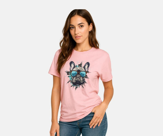 Camiseta Bulldog Urbana con Gafas